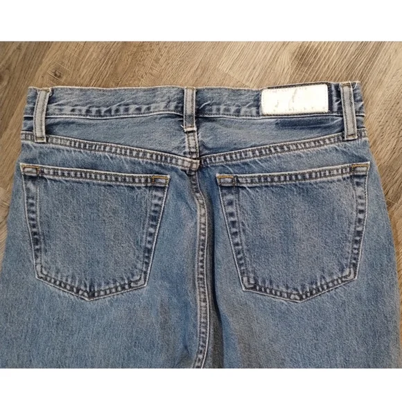 Re/Done Mid 70s High Rise Rigid Stovepipe Jeans - Picture 11 of 13